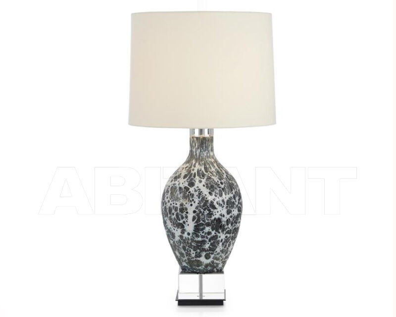 Купить Лампа настольная Webs of Charcoal and White Glass John Richard 2021 JRL-10163