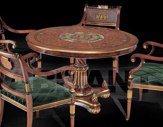 Стол обеденный Isacco Agostoni Contemporary 995 ROUND DECORATED TABLE