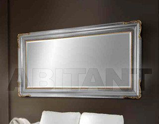 Зеркало настенное Les Andre Cornici 1 0 8 0 Mirror + wood pulp finish silver + gold + silver or gold leaf hand