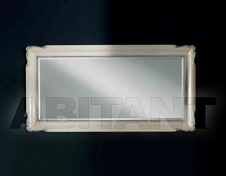 Зеркало настенное Les Andre Cornici 1 0 8 1 Mirror in wood + wood pulp ivory finish + glossy silver or gold