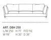 Диван BAHIA Alivar Contemporary Living DBH 250 Современный / Скандинавский / Модерн