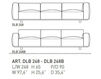 Диван DAYTONA Alivar Contemporary Living DLB 248 2 Современный / Скандинавский / Модерн