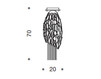 Светильник IDL Export Dolce Vita Luxury Lighting 448/5+3PF Лофт / Фьюжн / Винтаж / Ретро