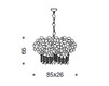 Люстра IDL Export Luce Da Vivere Living Lighting 468/2 LED Лофт / Фьюжн / Винтаж / Ретро