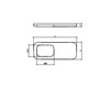 Зеркало Rexa Design Fonte 80 F FBC 02 Современный / Скандинавский / Модерн