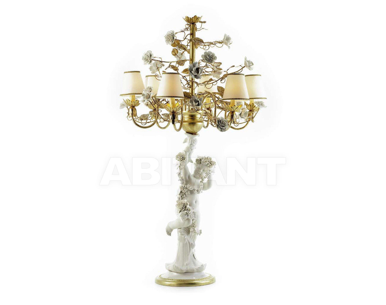 Купить Лампа настольная ANGEL FLAMBEAU Villari Capodimonte 4000138-007 R