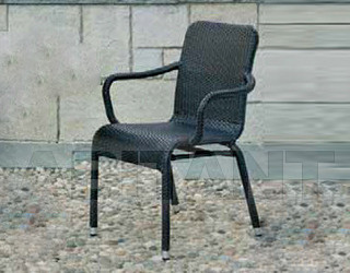 Стул с подлокотниками Frigerio Carlo Funny Wicker PTF4