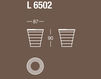 Стакан для зубных щеток IVAB Group  Living Bathroom New Vision L 6502 Современный / Скандинавский / Модерн
