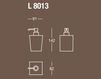 Дозатор для мыла IVAB Group  Living Bathroom New Vision L 8013 Современный / Скандинавский / Модерн