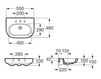Раковина подвесная ROCA Ceramic A327243000 Современный / Скандинавский / Модерн