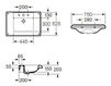 Раковина накладная ROCA Ceramic A327490000 Современный / Скандинавский / Модерн