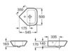 Раковина подвесная ROCA Ceramic A327646000 Современный / Скандинавский / Модерн