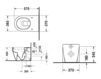 Унитаз напольный Duravit Darling New 213909 00 00 Современный / Скандинавский / Модерн