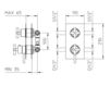 Встраиваемый смеситель Palazzani Formula Multi 752062 Современный / Скандинавский / Модерн