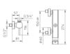 Смеситель термостатический Palazzani Kubik 312116 Современный / Скандинавский / Модерн