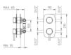 Встраиваемый смеситель Palazzani Kubik 302072 Современный / Скандинавский / Модерн