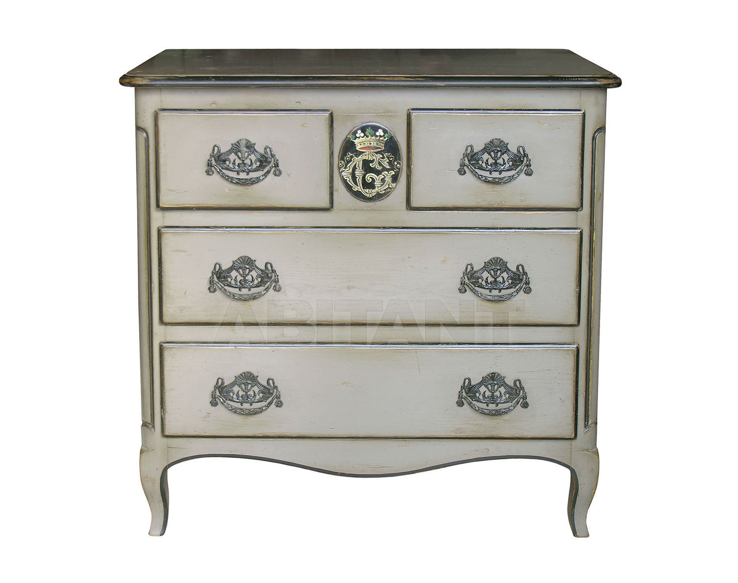 Купить Комод Moissonnier Classic 692 B Gris Dessus Noir