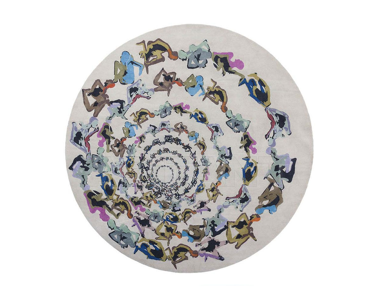 Купить Ковер дизайнерский Nodus by IL Piccoli High Design HUMAN CIRCLE- INFERNO