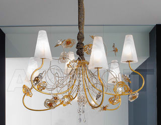 Люстра VIE EN ROSE Masca Sommary 1839/6 * bianco oro