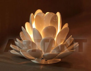 Лампа настольная Art et Floritude Pétales Porcelaine - Porcelain Petal LP090.1