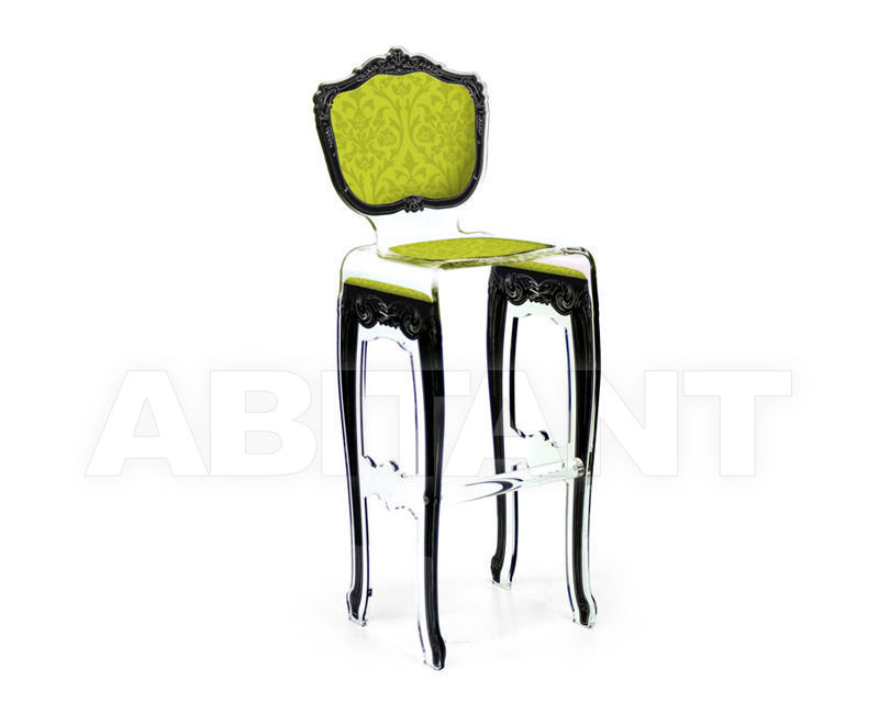 Купить Барный стул Acrila Baroque Full acrylic Baroque or Capiton Bar stool verte