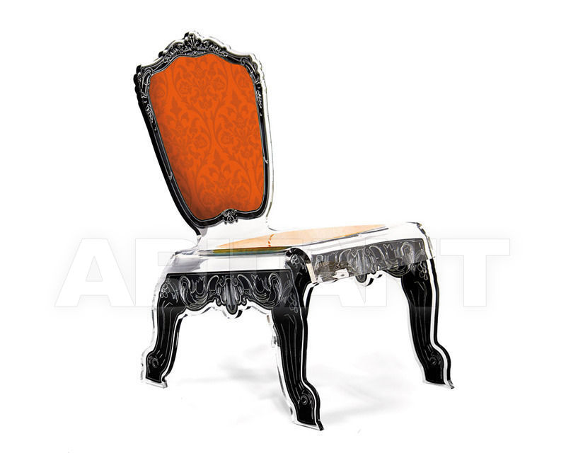 Купить Стул Acrila Baroque Baroque or capiton Relax chair orange