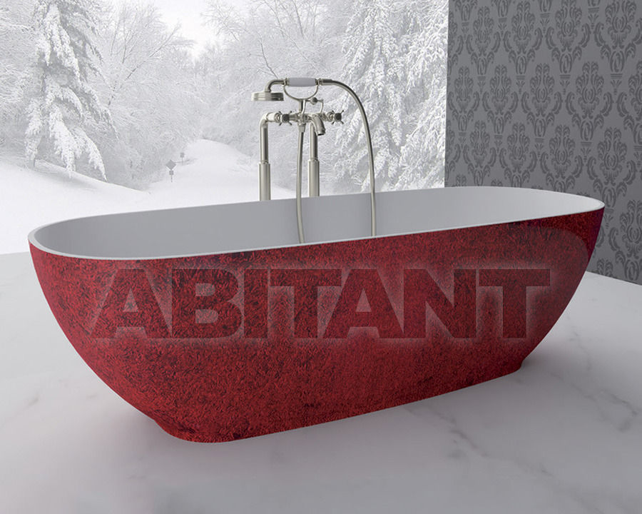 Купить Ванна Flora Style Lovely Bath DIVA Bianco opaco/ Rubino