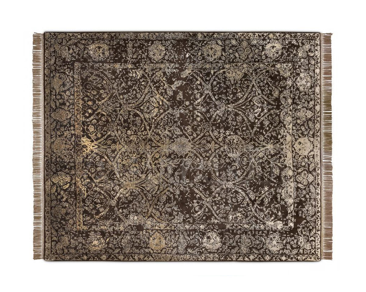 Купить Ковер современный Rug Star Persia/rajasthan Rajasthan No. 03 | SilverToffee on NaturalBrown | SilkFringes