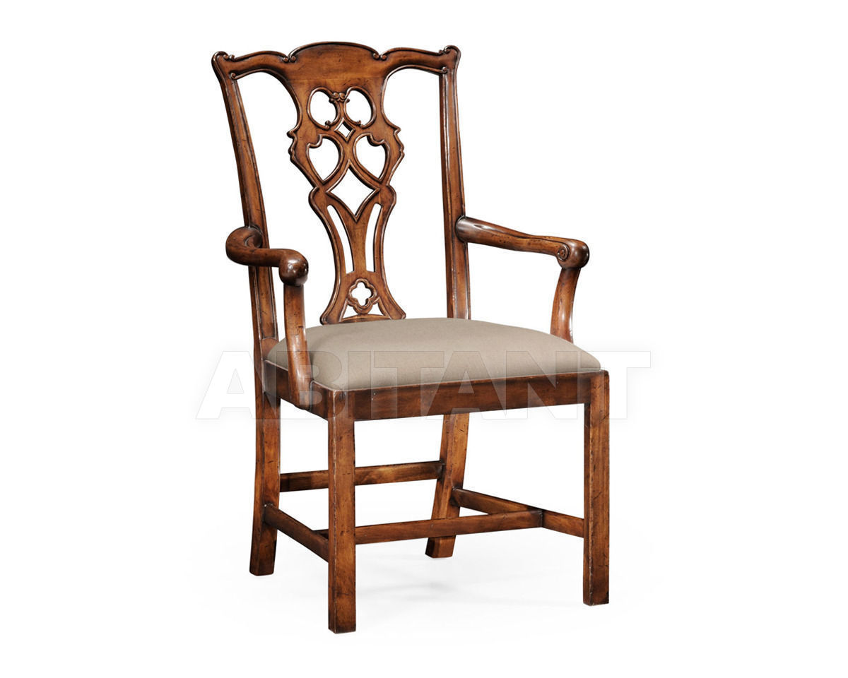 Купить Стул с подлокотниками Chippendale Jonathan Charles Fine Furniture Windsor 493330-AC-WAL-F001