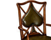 Стул с подлокотниками Playing card "Spade" Jonathan Charles Fine Furniture Windsor 493361-AC-WAL-L007 Классический / Исторический / Английский