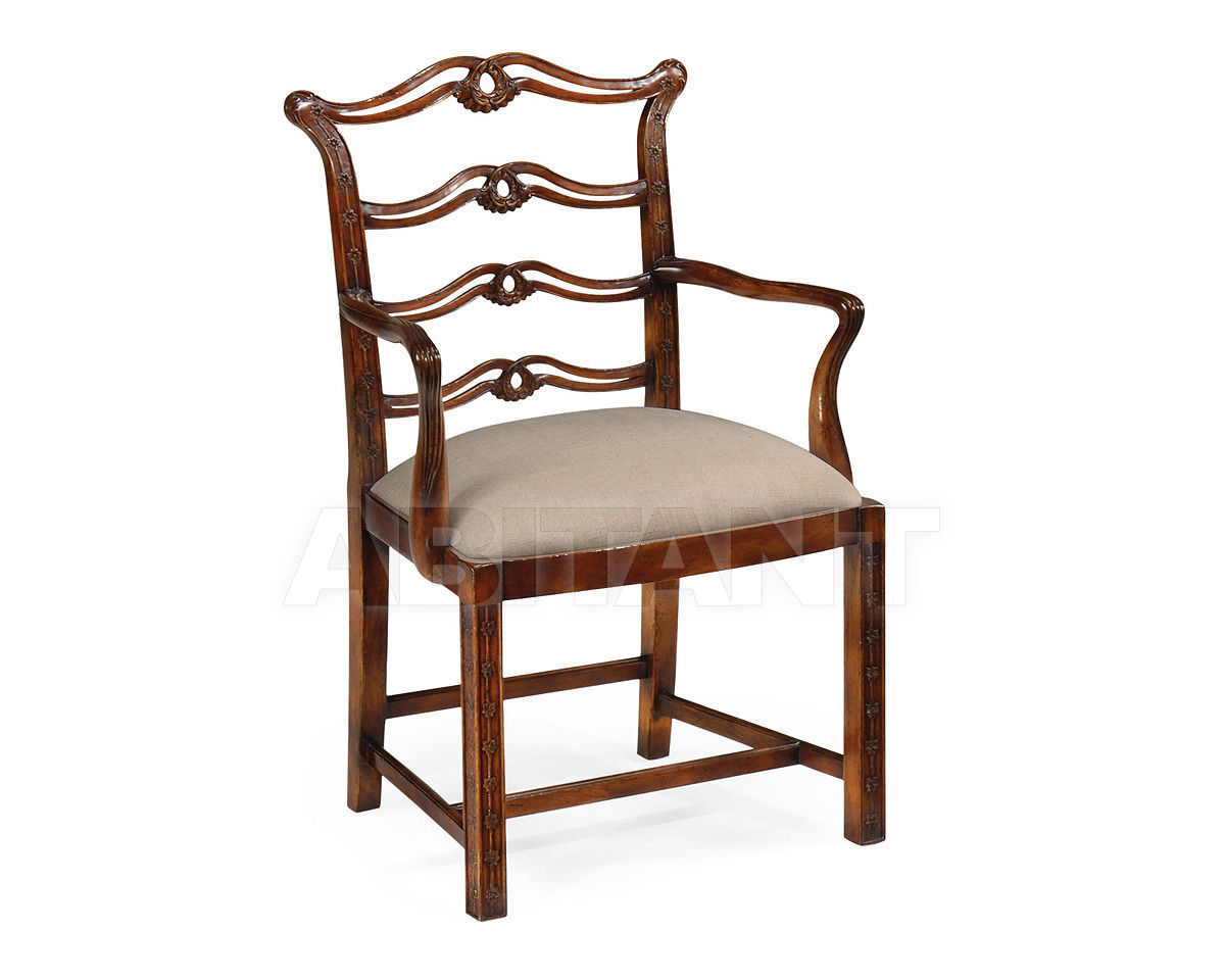 Купить Стул с подлокотниками Chippendale Jonathan Charles Fine Furniture Buckingham 492468-AC-MAH-F001 
