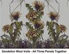 Портьерная ткань DANDELION ORIGINAL Timorous beasties Darwin DIGI/DLION/WV/ORG/A Современный / Скандинавский / Модерн