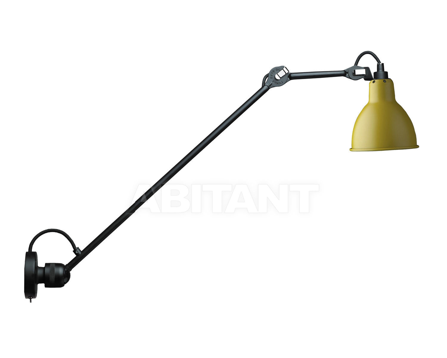 Купить Светильник настенный La Lampe Gras by DCW éditions GRAS LAMPS 304 L 60 SW BL-YELLOW