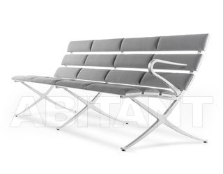 Скамейка BENCH B B.D (Barcelona Design) PUBLIC SEATING Bench 4 seats 240 + Arm UPHOLSTERED