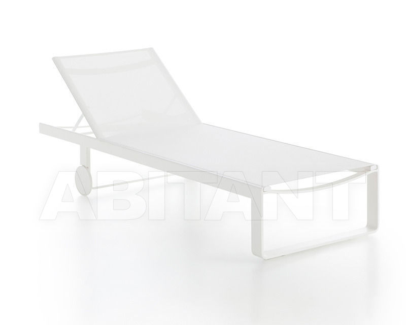 Купить Шезлонг Gandia Blasco 2014 TUMBONA FLAT TEXTIL BLANCO