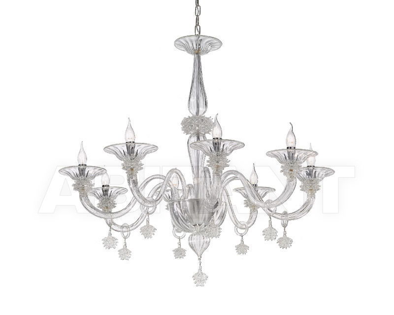 Купить Люстра OR Illuminazione s.r.l.  Murano 1010/8 CR CRISTALLO