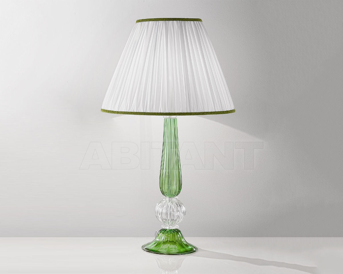 Купить Лампа настольная OR Illuminazione s.r.l.  Murano 1031/LG CR VERDE-CRISTALLO