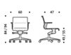 Схема Кресло ICF Office 2015 3695523 C 362 Современный / Скандинавский / Модерн