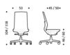 Схема Кресло ICF Office 2015 26030299 E 98D Современный / Скандинавский / Модерн