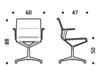 Схема Кресло ICF Office 2015 3694909 E 910 Современный / Скандинавский / Модерн