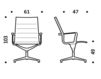 Схема Кресло ICF Office 2015 1963159 901 Современный / Скандинавский / Модерн