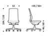 Схема Кресло ICF Office 2015 26030233 362 Современный / Скандинавский / Модерн
