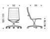 Схема Кресло ICF Office 2015 1943199 98A Современный / Скандинавский / Модерн