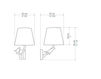 Схема Бра Objet Insolite  2015 PLUME SCONCES 3 Современный / Скандинавский / Модерн