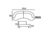 Схема Диван Zen Talin 2015 ZB2S Современный / Скандинавский / Модерн