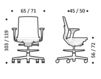 Схема Кресло ICF Office 2015 25966422 Современный / Скандинавский / Модерн