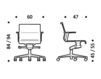 Схема Кресло ICF Office 2015 3695723 Современный / Скандинавский / Модерн