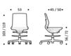 Схема Кресло ICF Office 2015 25900499 Современный / Скандинавский / Модерн