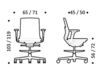 Схема Кресло ICF Office 2015 25936433 F29 Современный / Скандинавский / Модерн