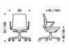 Схема Кресло ICF Office 2015 25933222 435 Современный / Скандинавский / Модерн